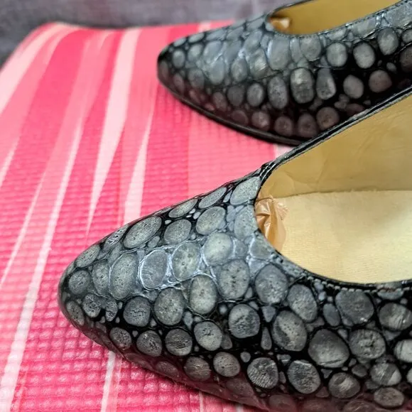 Vintage Bally Women's Kitten Heels Soft Leather Shoes 5.5