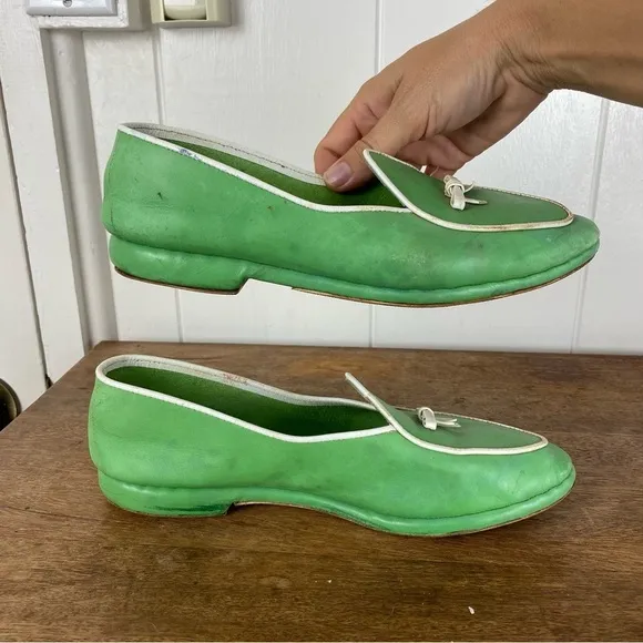 vintage Belgian Shoes Midinette Slip on Shoe