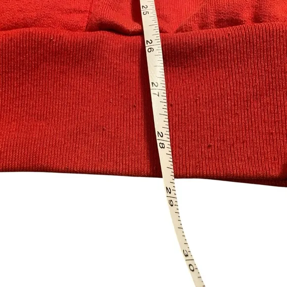 Vintage Camber Thermal Lined Red Full Zip Hoodie Sz 2XLT USA FADED DISTRESSED