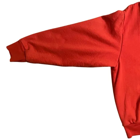 Vintage Camber Thermal Lined Red Full Zip Hoodie Sz 2XLT USA FADED DISTRESSED
