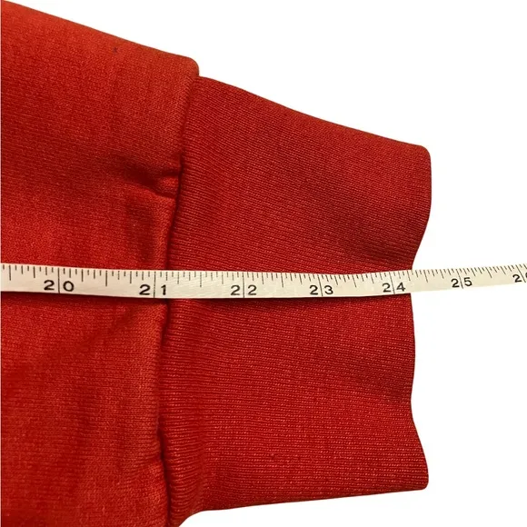 Vintage Camber Thermal Lined Red Full Zip Hoodie Sz 2XLT USA FADED DISTRESSED