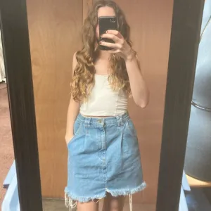 Vintage 🇺🇸 Distressed Denim Mini Skirt