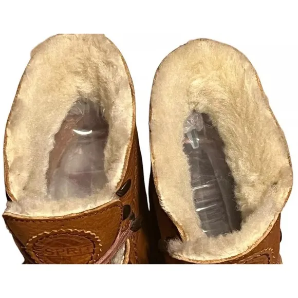 Vintage Esprit Y2K Woman's Sherpa Lined  Leather Boots Size US 7.5