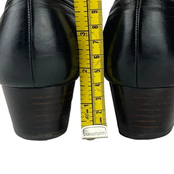 Vintage Florsheim Ramblers Black Leather Lace Up Gum Sole Low Heel 10N
