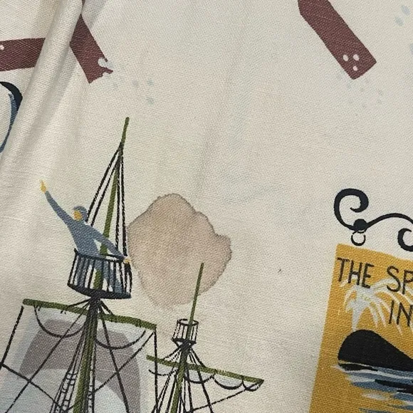 Vintage Moby Ahab &amp; Crew Nantucket Pleated Sailor Cotton Skirt XXS Boat Travel