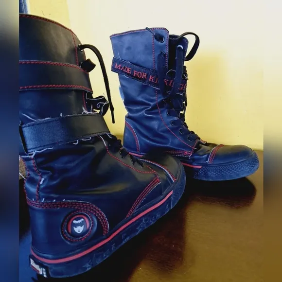 Vintage Rare! Emily the Strange TUK Sneaker Boots Size 8