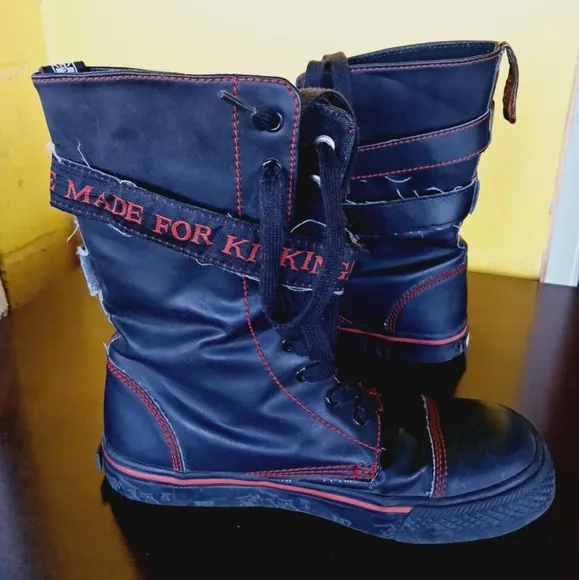 Vintage Rare! Emily the Strange TUK Sneaker Boots Size 8