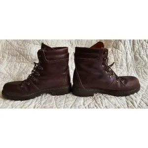 Vintage Sebago Drysides Leather Waterproof Hiking Boots Men 9.5 Womens 11 Maroon