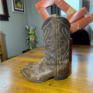 Vintage Tony Lama Cowboy Boots Sz 10.5 EE