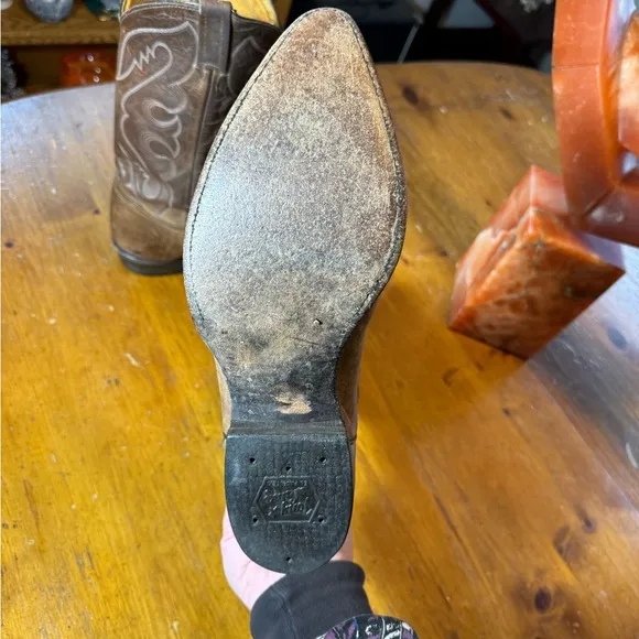 Vintage Tony Lama Cowboy Boots Sz 10.5 EE