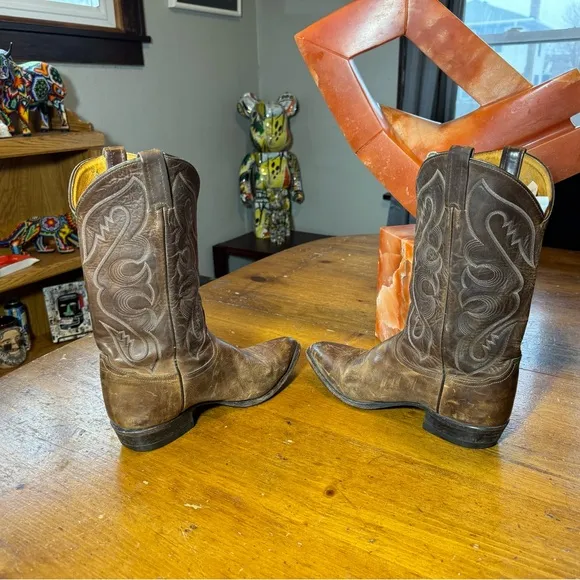 Vintage Tony Lama Cowboy Boots Sz 10.5 EE