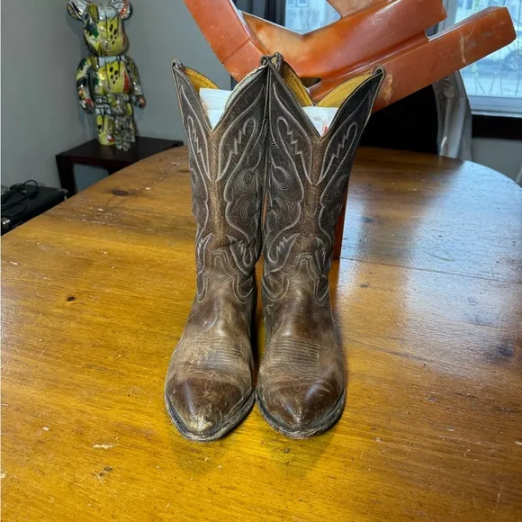 Vintage Tony Lama Cowboy Boots Sz 10.5 EE