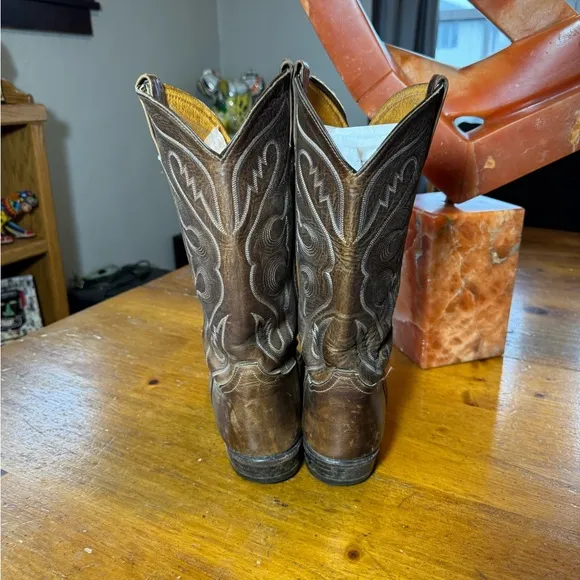Vintage Tony Lama Cowboy Boots Sz 10.5 EE
