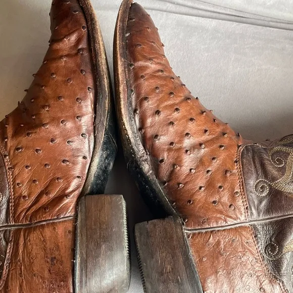 Vintage Tony Lama orchid exotic boots