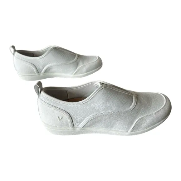 Vionic Denver Slip On Sneaker White Snake Print Slip-on Sneakers Size 8.5