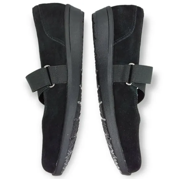 Vionic Shelby Mary Jane Shoes Size 6 Black Suede Leather Comfort NWOT