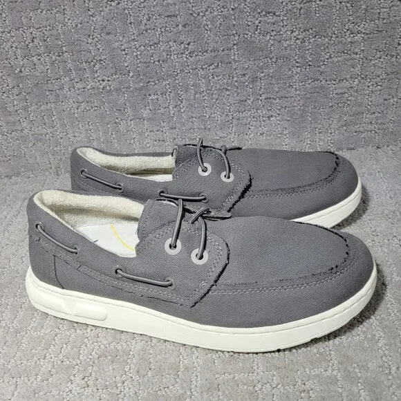 Vionic Skipper Men's Size US 8 Gray Slip-On Beach Comfort Sneaker Boat Shoes.