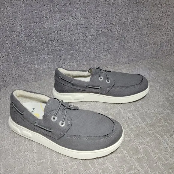 Vionic Skipper Men's Size US 8 Gray Slip-On Beach Comfort Sneaker Boat Shoes.