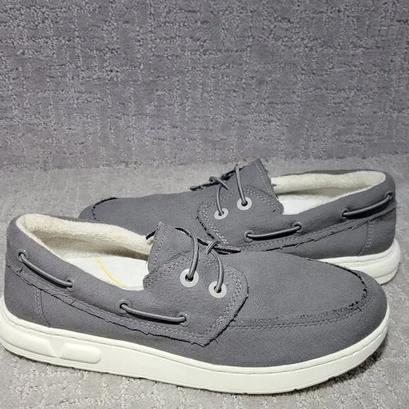 Vionic Skipper Men's Size US 8 Gray Slip-On Beach Comfort Sneaker Boat Shoes.
