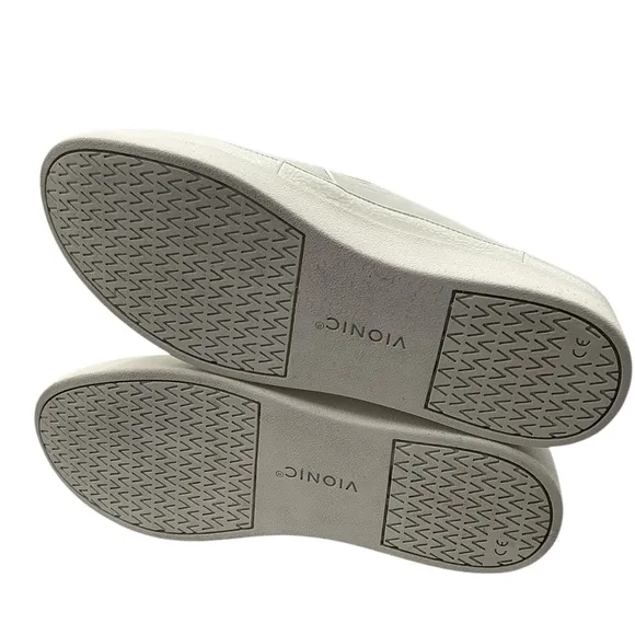 Vionic women mules leather Gray Slip-On Shoes size 10