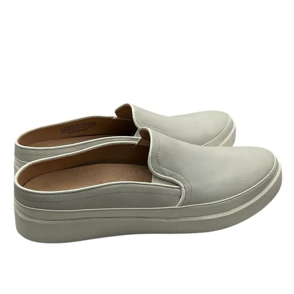 Vionic women mules leather Gray Slip-On Shoes size 10