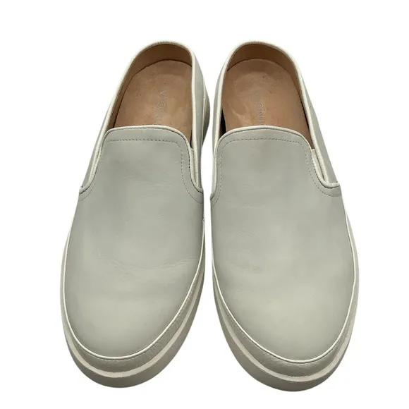 Vionic women mules leather Gray Slip-On Shoes size 10
