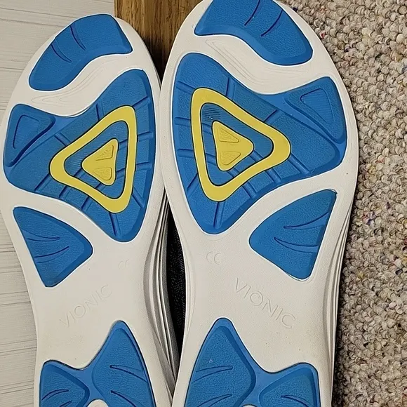 Vionic Women's Agile Hydra Slip On Shoes Blue Fabric Sz 11