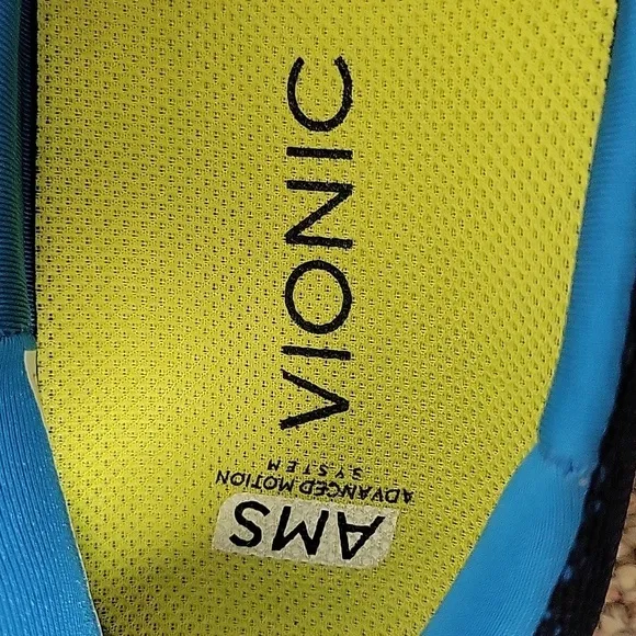 Vionic Women's Agile Hydra Slip On Shoes Blue Fabric Sz 11