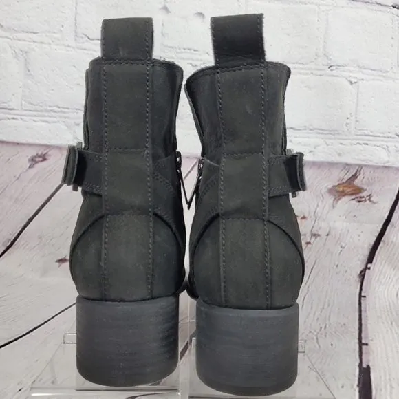 Vionic Women's Size 6.5 Black Waterproof Comfort Ankle Nubuck Boots