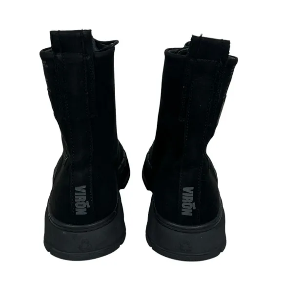Viron Vegan Faux Suede Army Surplus Black Boots Mens US 13 - EU 47 Casual