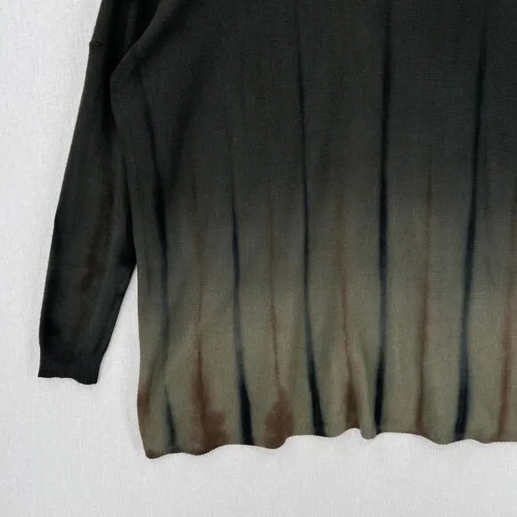 VIVIANA UCHITEL Boat neck Sweater Womens S Long Sleeve Hand Dyed Cashmere Blend