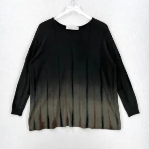VIVIANA UCHITEL Boat neck Sweater Womens S Long Sleeve Hand Dyed Cashmere Blend