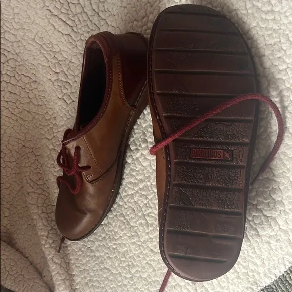 VTG Pikolinos - Men's Brown Leather Shoes with Comfort