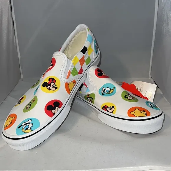 Walt Disney 50th Anniversary Vans Slip-o classic shoes Size 11