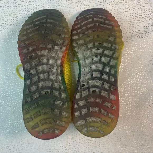 WANTED Affinity Yellow Sneaker Rainbow Sole Size 10