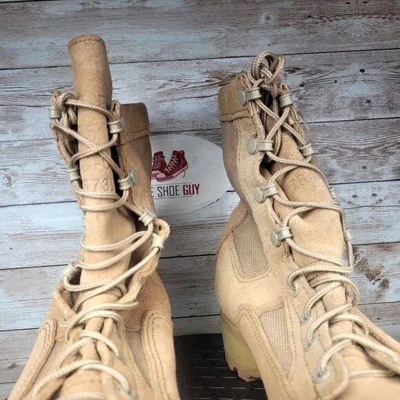 Wellco Vibram Men’s 7R Military Army Combat Tan Light Weight  Boots