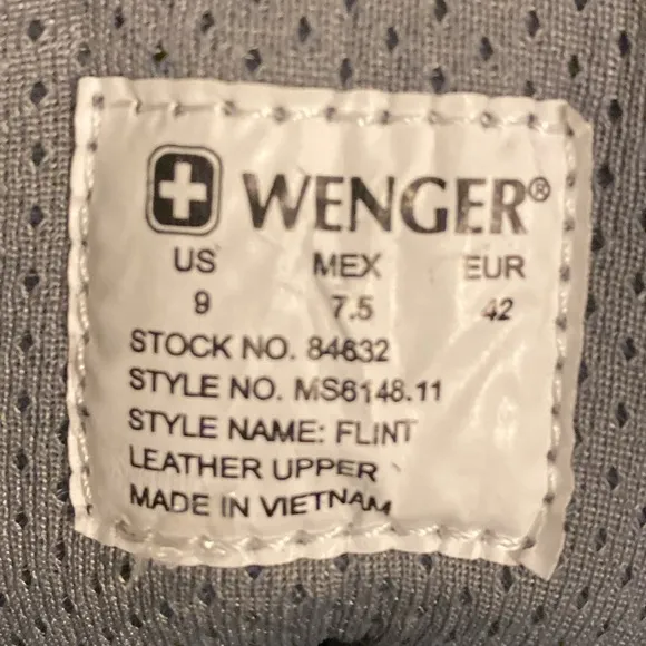 Wenger Swiss Army Flint Protected Titanium  Safety Steel Toe Mid Boots Mens  9