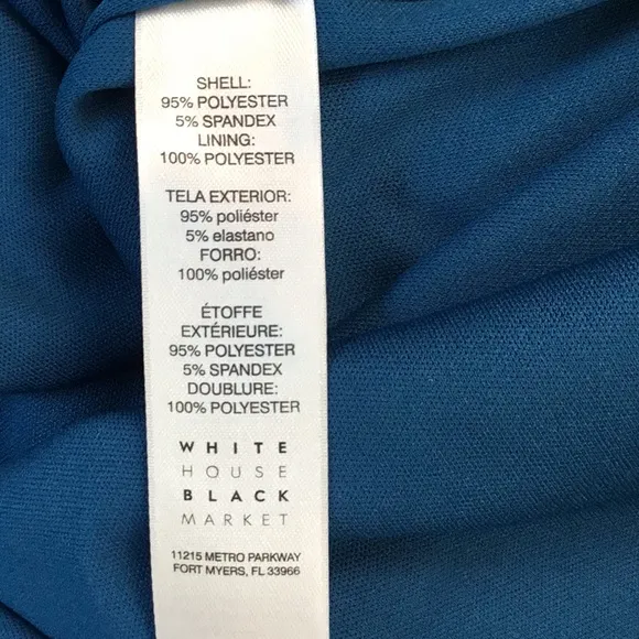 WHBM 3/4 SLEEVE PRINTED KNIT SHIFT DRESS