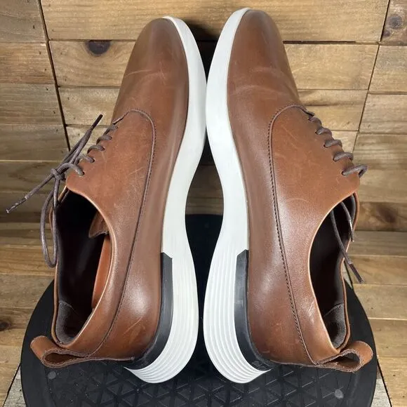 Wolf and Shepherd Mens Size US 8 Crossover Longwing Shoes Brown White Sole