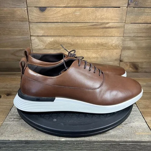 Wolf and Shepherd Mens Size US 8 Crossover Longwing Shoes Brown White Sole