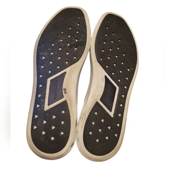 Wolf &amp; Shepherd Crossover Loafer Leather Sneaker Navy Blue &amp; White, Size 11