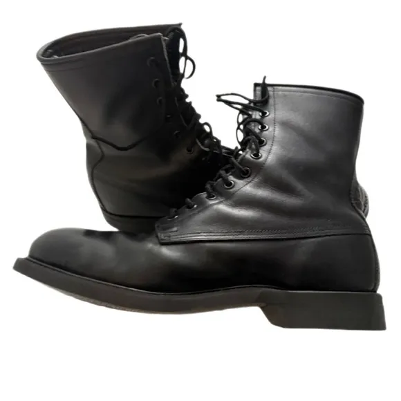 Wolverine Black Military Combat Boots - Vintage Aug 1992. Men’s 10.5R.