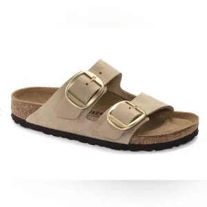 Women's Birkenstock Arizona Big Buckle Sandcastle Nubuck