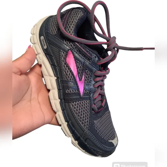 Women's Brooks Addiction 12 Grey 2A Narrow 120188 2A 463 Ombreblue Size 5 New