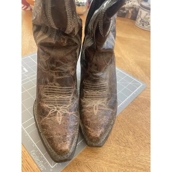 Women’s Dan Post Jilted Boots Leather Brown Size 6