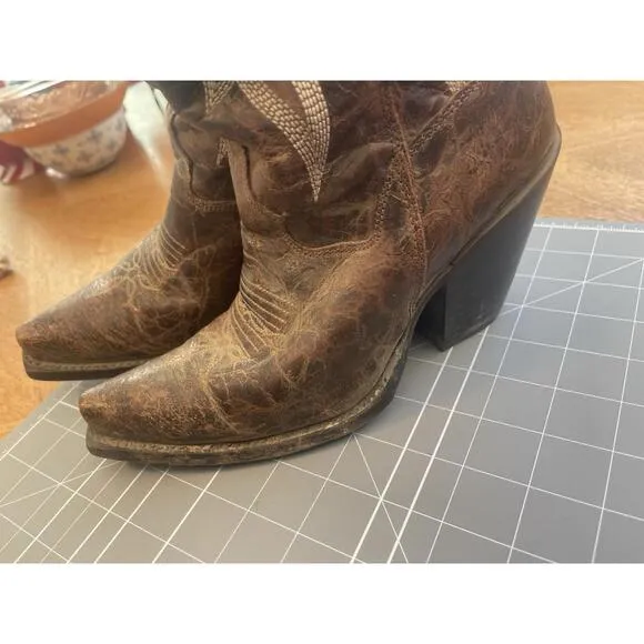 Women’s Dan Post Jilted Boots Leather Brown Size 6