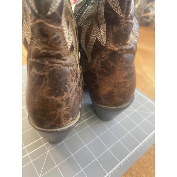 Women’s Dan Post Jilted Boots Leather Brown Size 6