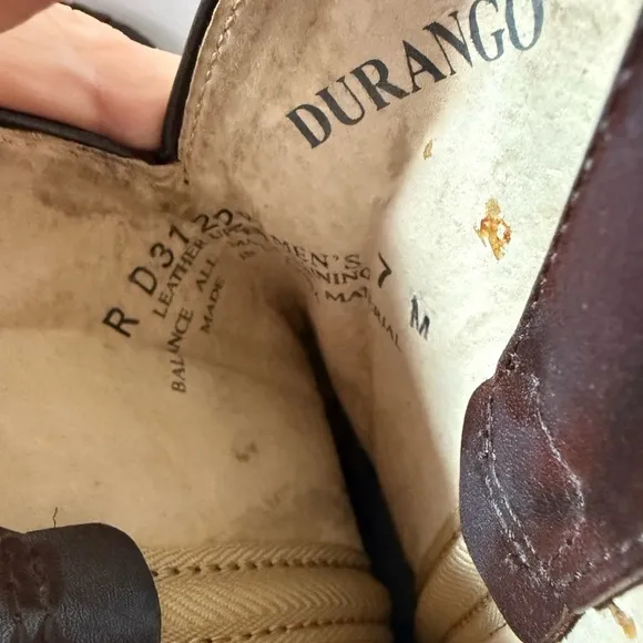 Women’s Durango Brown leather Western Boots. Size 7