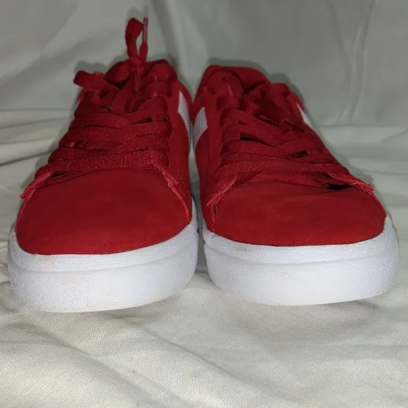 Women's PONY Classic Low Red Suede Shoes Size 7.5