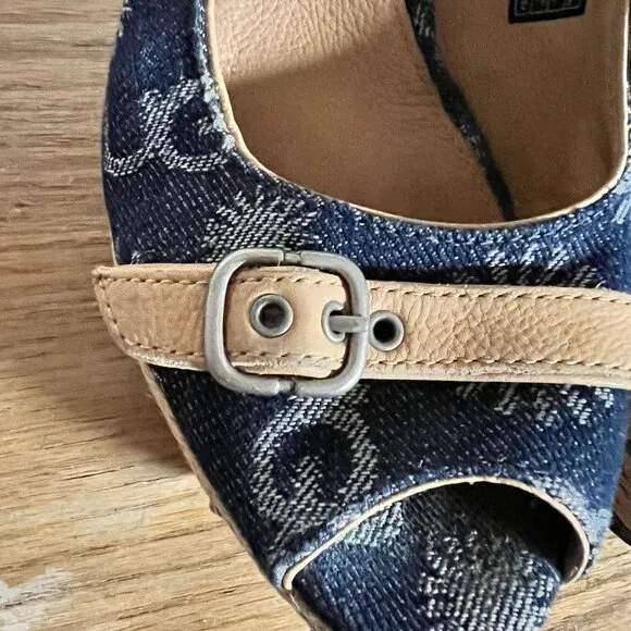 Women's Ugg Noella 1001171 High 5&quot; Wedge Sandals Open Toe size 9